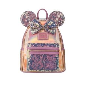 NEW Disney Parks 50th Anniversary EARidescent Iridescent Pink Loungefly Backpack